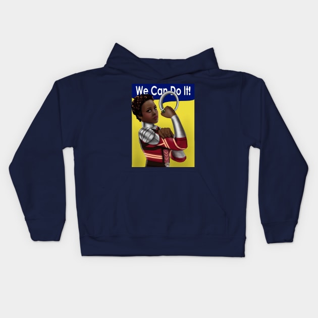 Nakia Riveter Kids Hoodie by MarianoSan